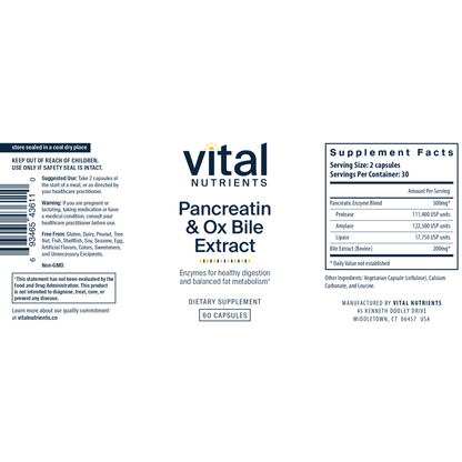 Pancreatin and Ox Bile