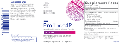 Proflora™4R – Spore-Based Probiotic & Herbal Formula (30 Capsules)