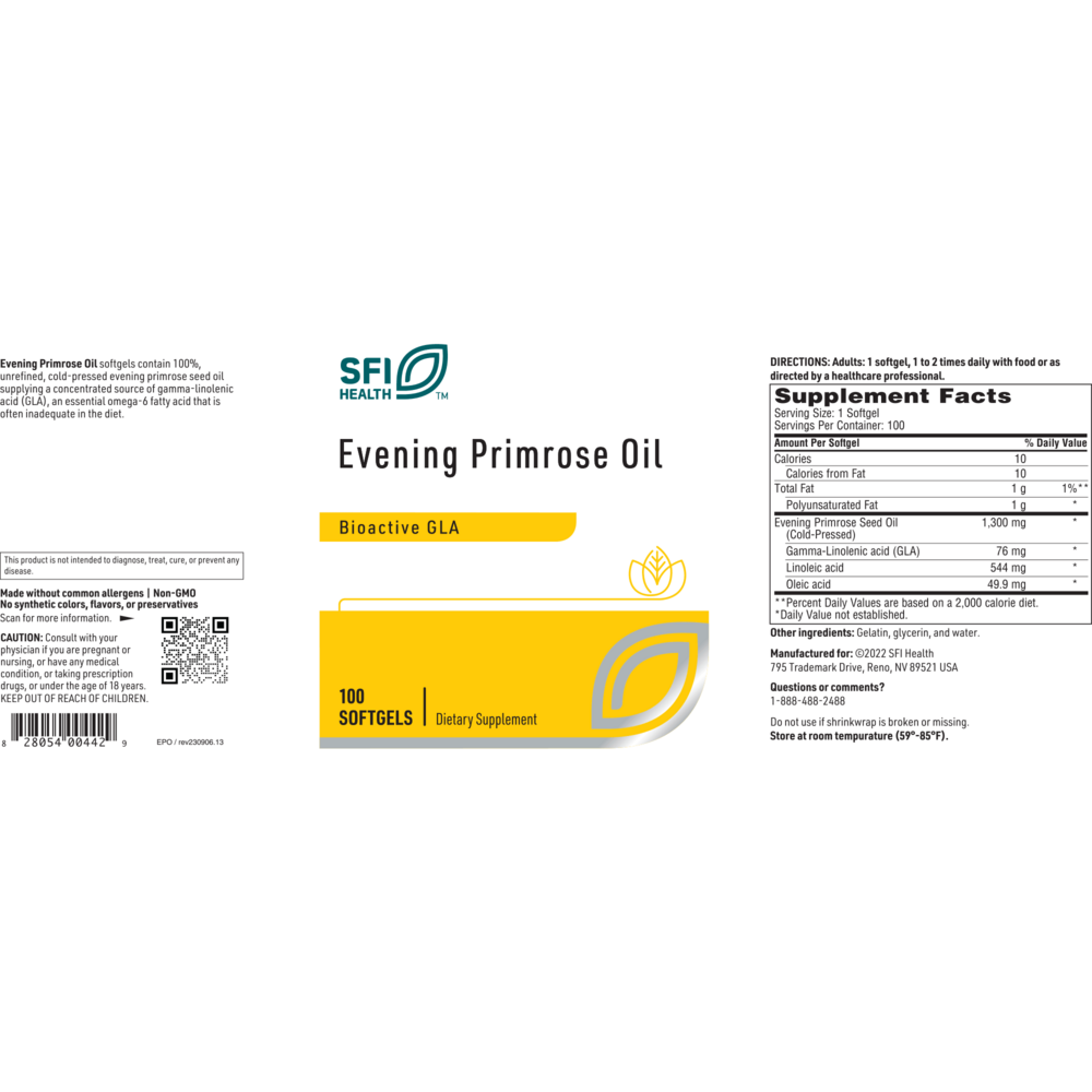 Evening Primrose Oil – GLA Support for Women