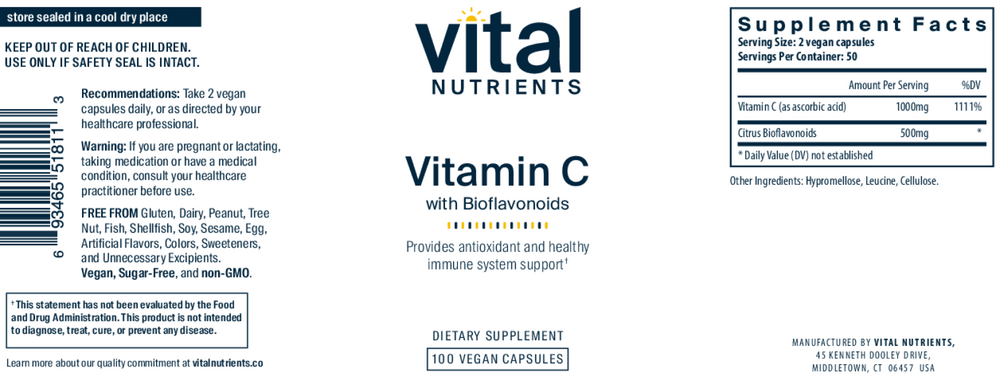 Vitamin C with Citrus Bioflavonoids