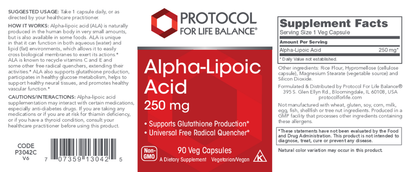 Alpha Lipoic Acid 250mg