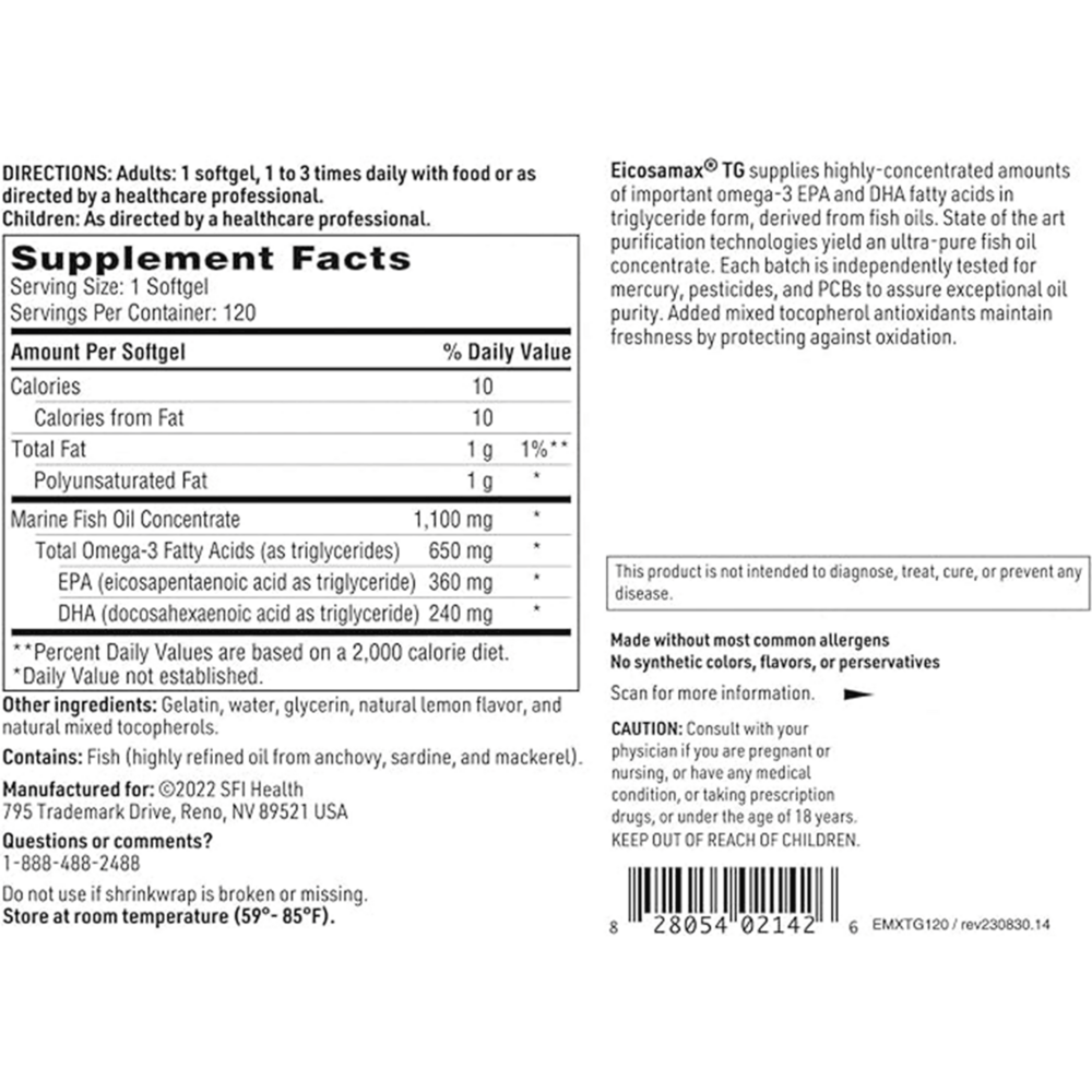 Marine Fish Oil – Ultra Pure Omega-3 Formula