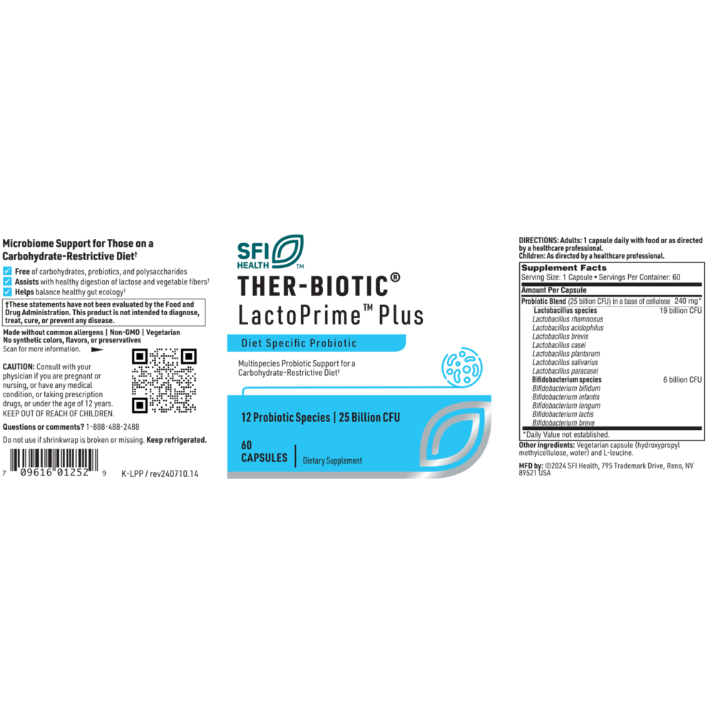 Ther-Biotic® LactoPrime™ Plus – Advanced Multispecies Probiotic