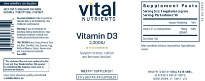 Vitamin D3 2000IU VEG