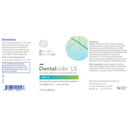 Dentalcidin® LS – Oral Microbiome Liposomal Rinse (1 oz.)