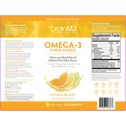 Omega-3 Power Squeeze – Liquid Fish Oil for Brain Health