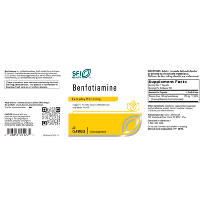 Benfotiamine – Nerve & Glucose Support