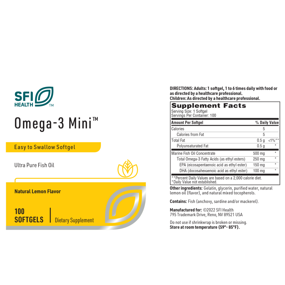 Omega-3 Mini™ – Ultra Pure Fish Oil