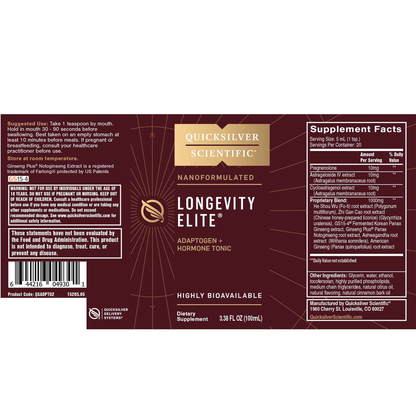 Longevity Elite® – Liposomal Hormone & Age Support Tonic