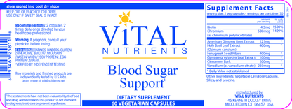 Blood Sugar Support (California Only)