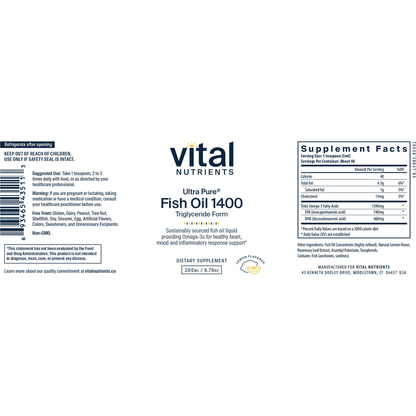Ultra Pure® Fish Oil 1400