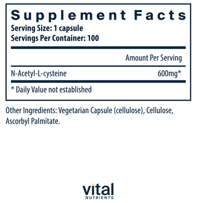NAC (N-Acetyl-l-Cysteine) 600mg