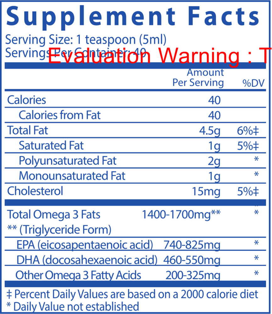 Ultra Pure® Fish Oil 1400