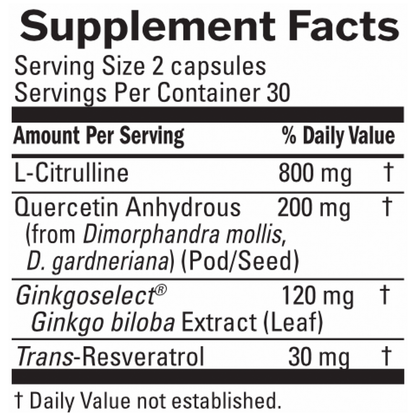 Advanced Blood Flow – Nitric Oxide & Brain Support