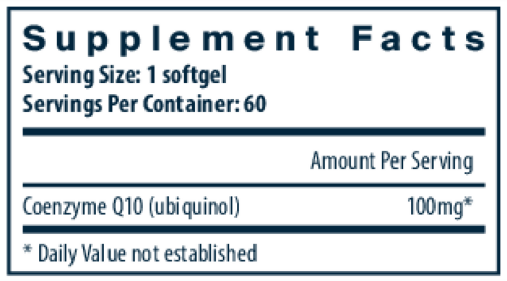 Ubiquinol CoQ10 100mg