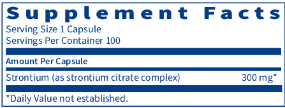 Strontium – Bone Support Mineral