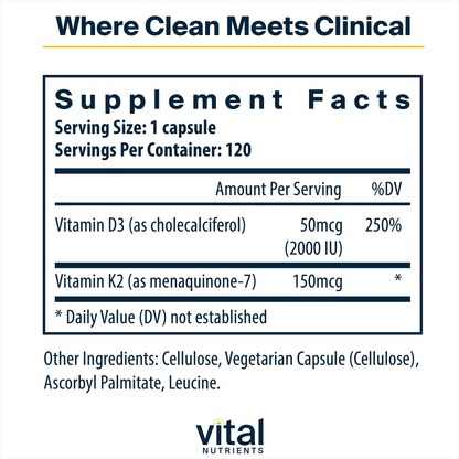 Vitamin D3 + K2