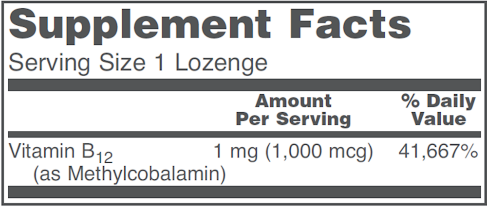 Methyl B-12 1000mcg