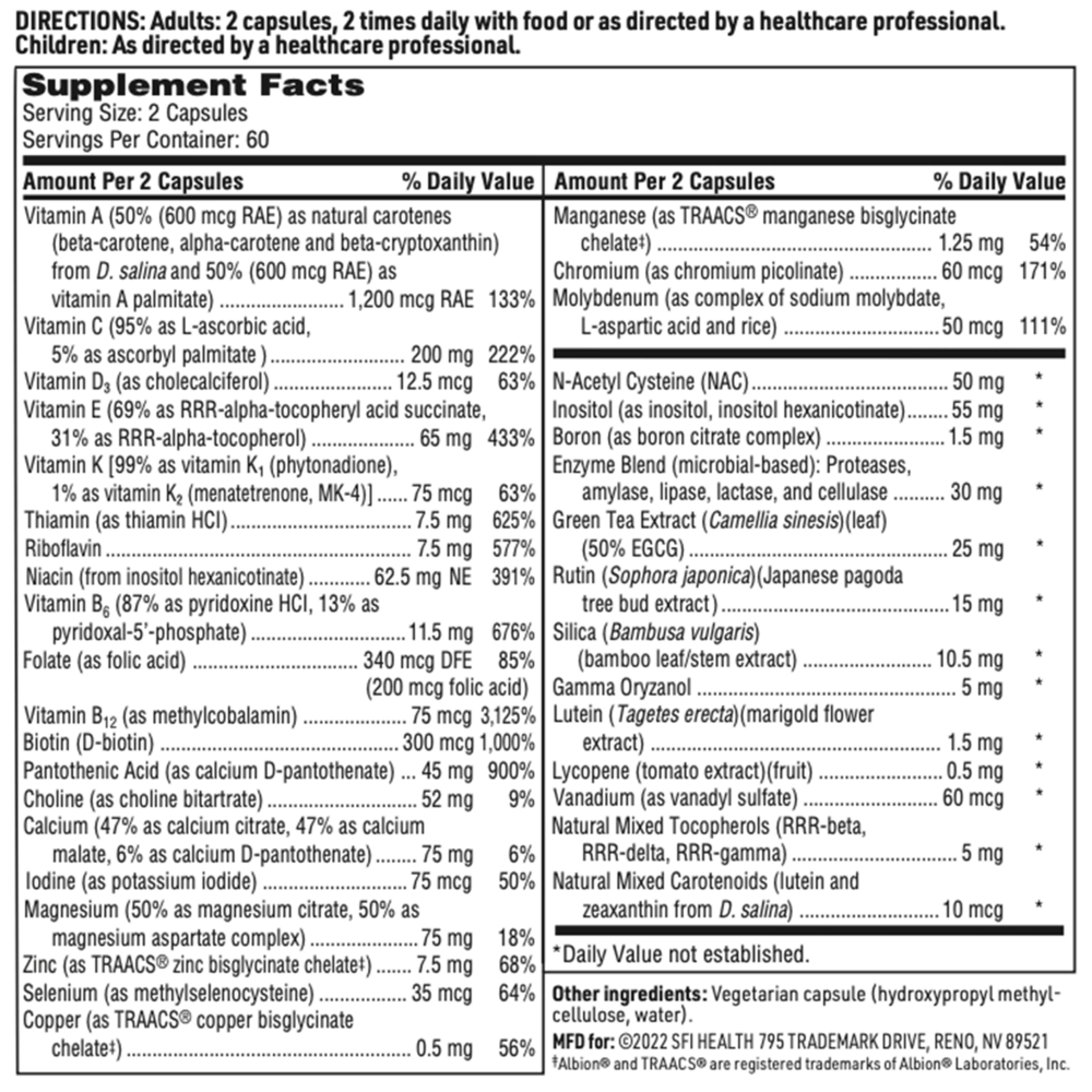 Core Multi – Comprehensive Multivitamin