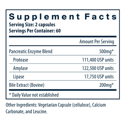 Pancreatin & Ox Bile Extract