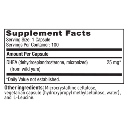 DHEA (25 mg) – Micronized Adrenal Support