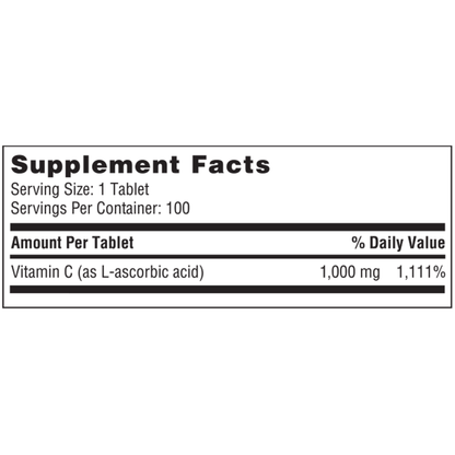 Vitamin C 1000 mg – High Potency Immune & Antioxidant Support
