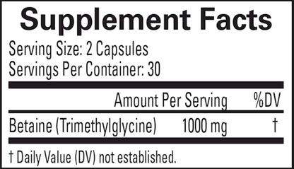 Betaine TMG – Detox & Methylation Support