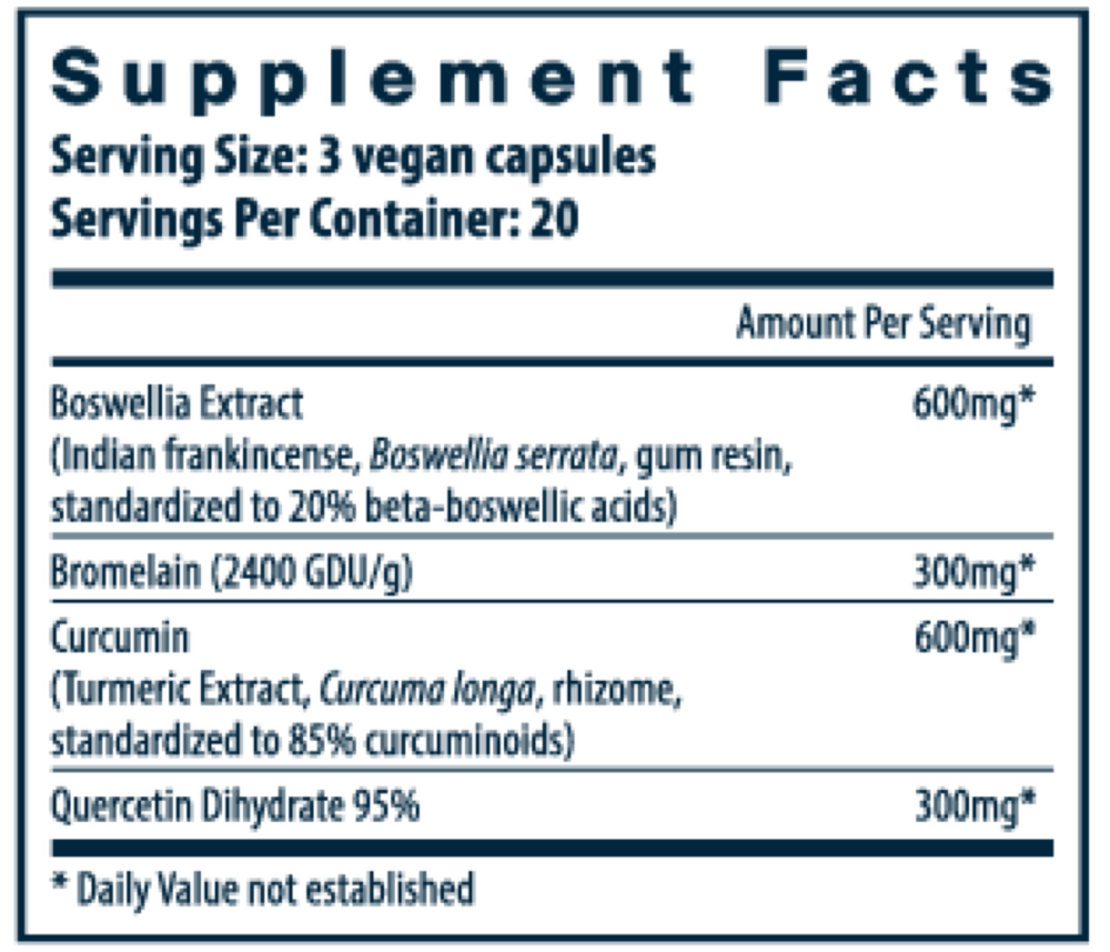 BCQ: Bromelain, Curcumin and Quercetin