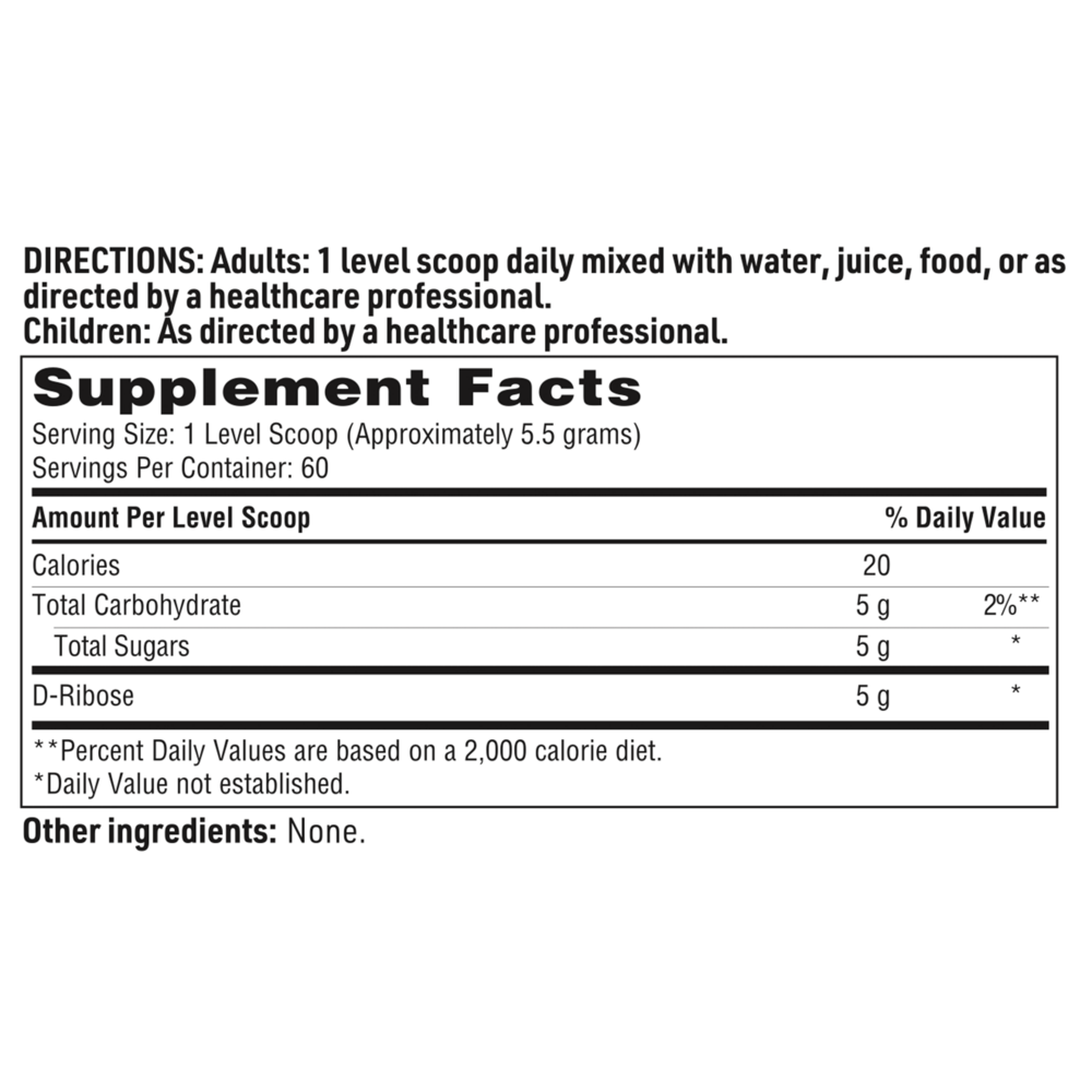 D-Ribose Powder – Cellular Energy Support