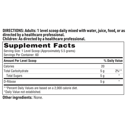 D-Ribose Powder – Cellular Energy Support