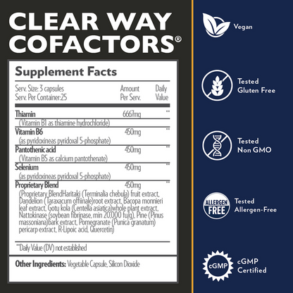 Clear Way Cofactors® – Detox & Glutathione Support