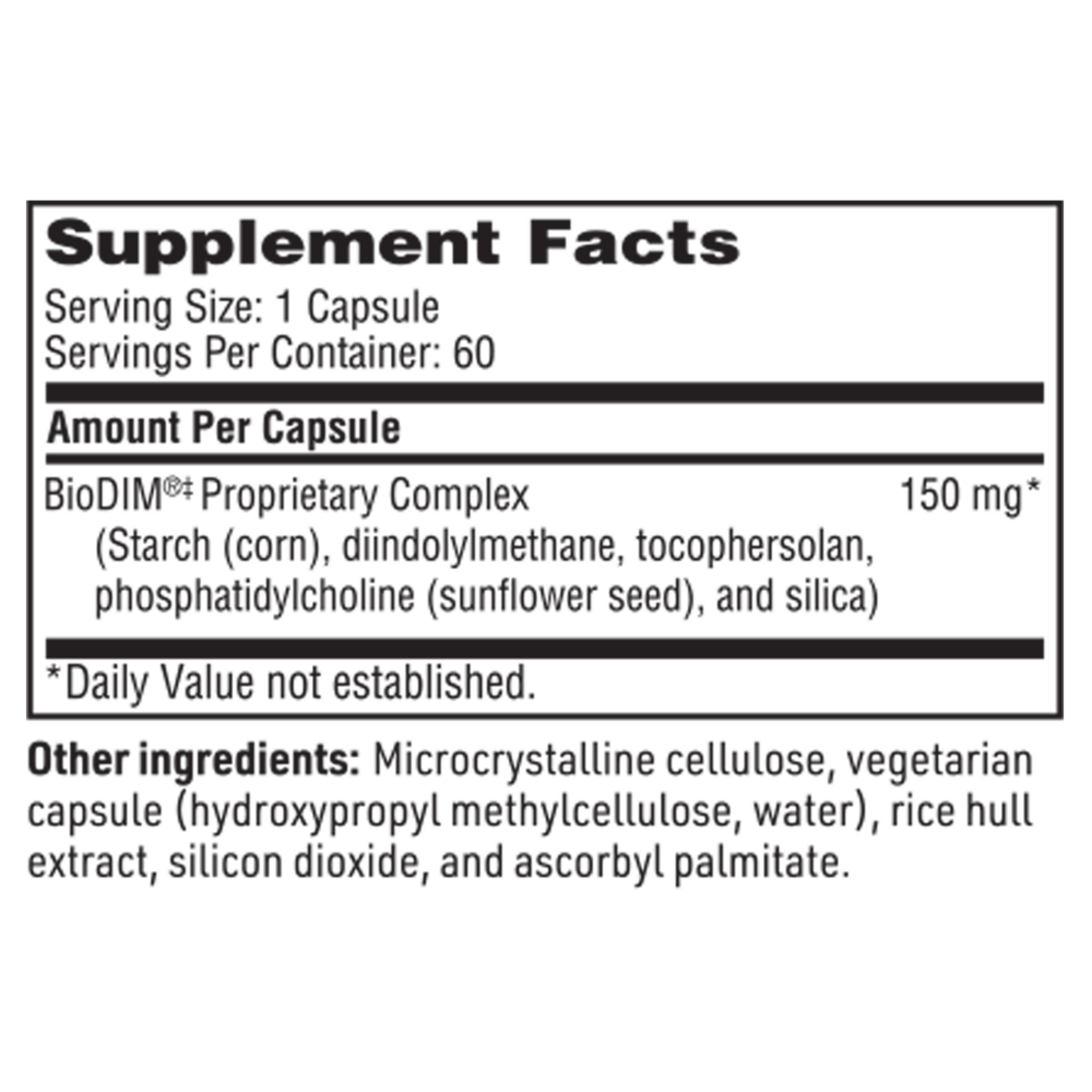 BioDIM® (150 mg) – Estrogen Metabolism Support