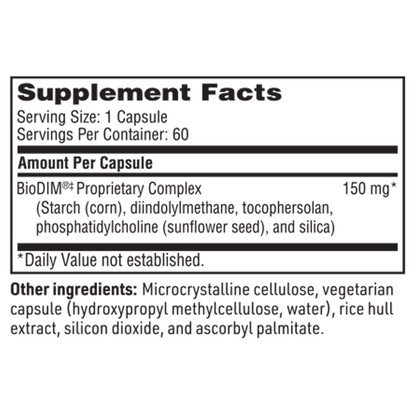 BioDIM® (150 mg) – Estrogen Metabolism Support