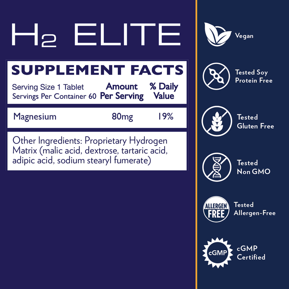 H2 Elite® – Molecular Hydrogen Antioxidant