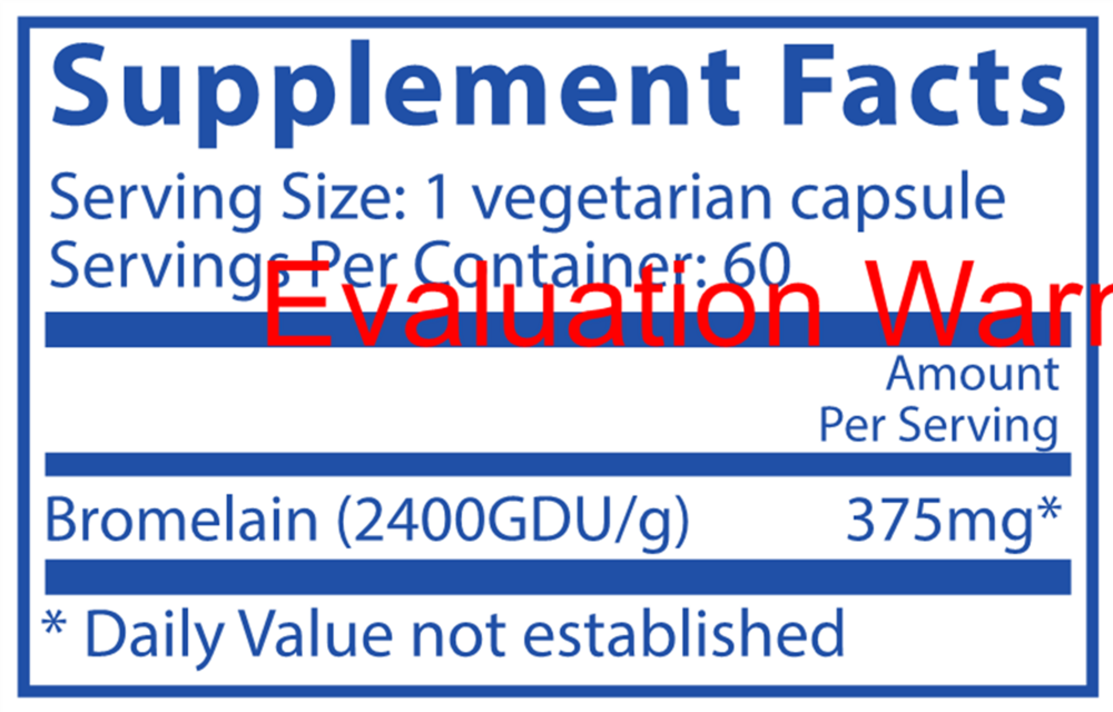 Bromelain High Potency 2400GDU 375mg