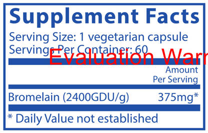 Bromelain High Potency 2400GDU 375mg