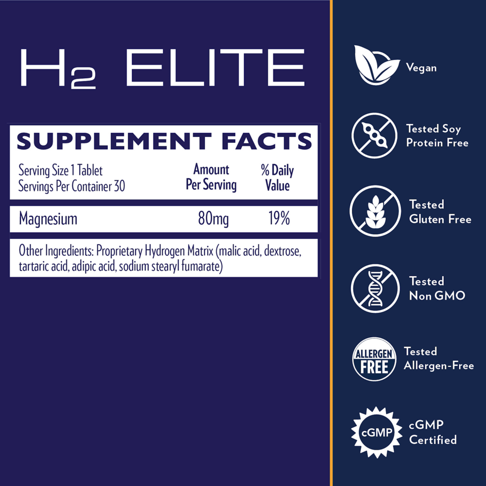 H2 Elite® – Molecular Hydrogen Antioxidant