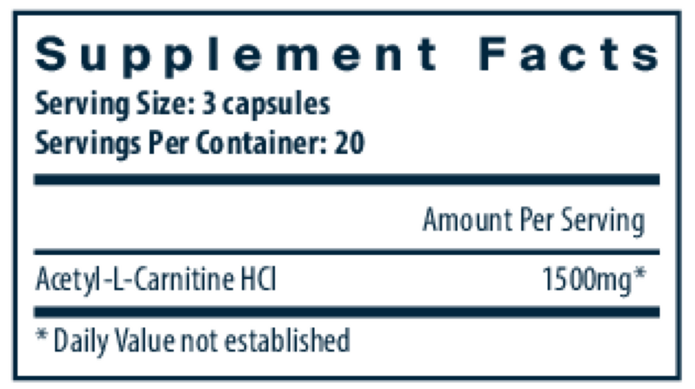 Acetyl L-Carnitine 500mg