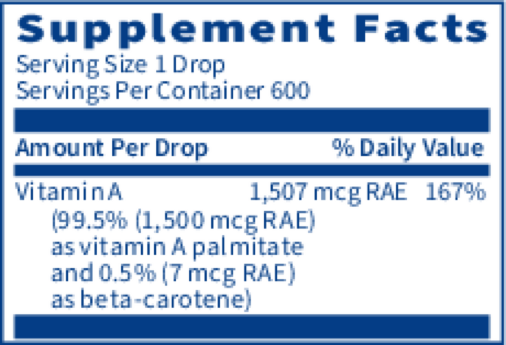 Micellized Vitamin A – Liquid Immune & Vision Support