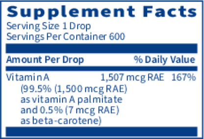 Micellized Vitamin A – Liquid Immune & Vision Support