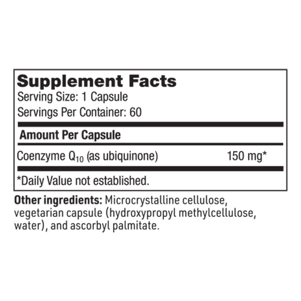 Coenzyme Q10 (150 mg) – Cellular & Heart Health Support