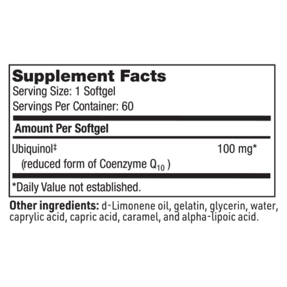 CoQH™ (100 mg) – Bioavailable Ubiquinol