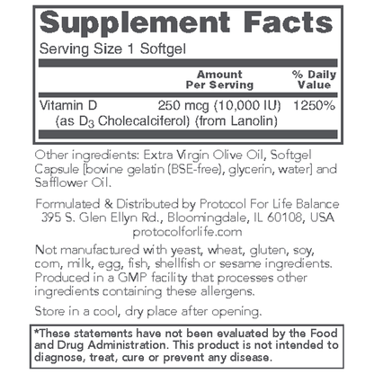 Vitamin D3 10,000IU