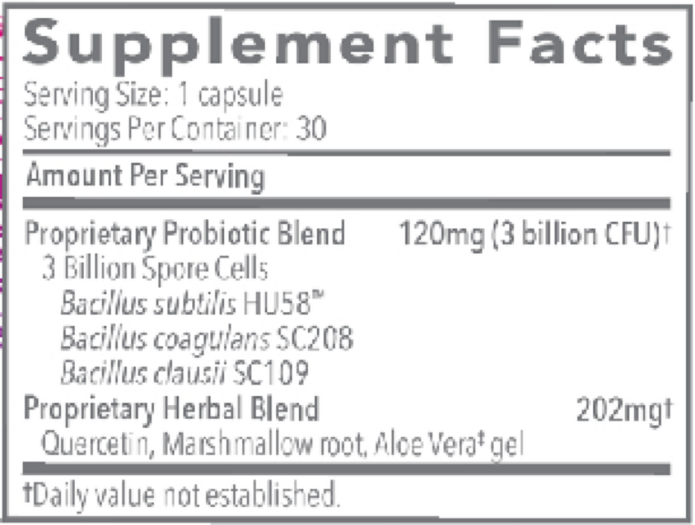Proflora™4R – Spore-Based Probiotic & Herbal Formula (30 Capsules)