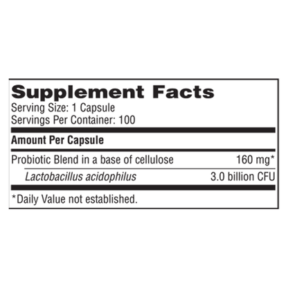 L. Acidophilus – Gut & Vaginal Probiotic Support