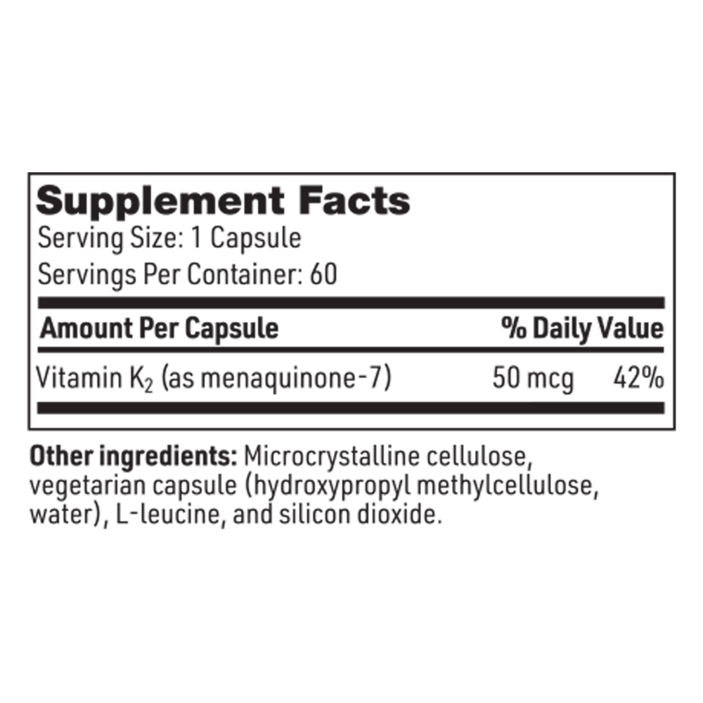 Vitamin K2 – Menaquinone-7 for Bone &  Heart Health