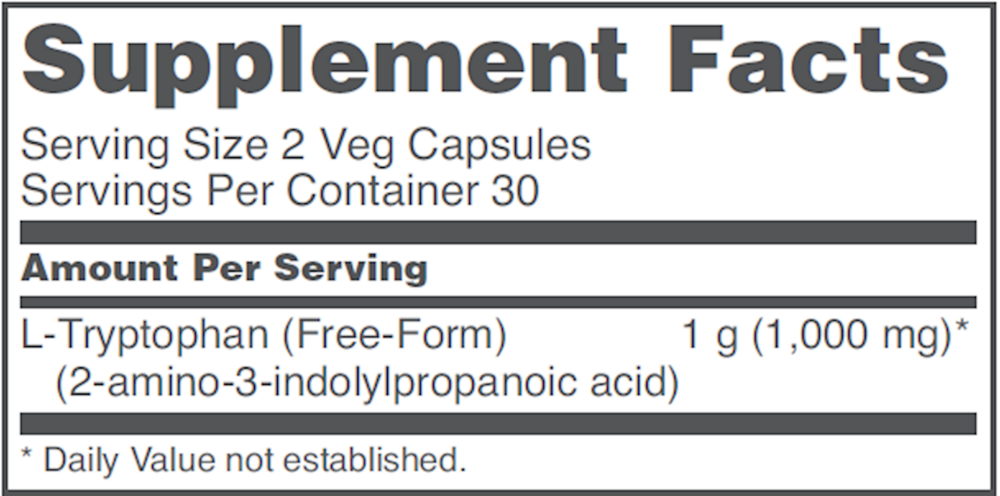 L-Tryptophan 500mg