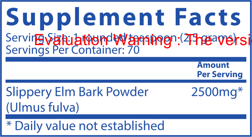 Slippery Elm Bark Powder