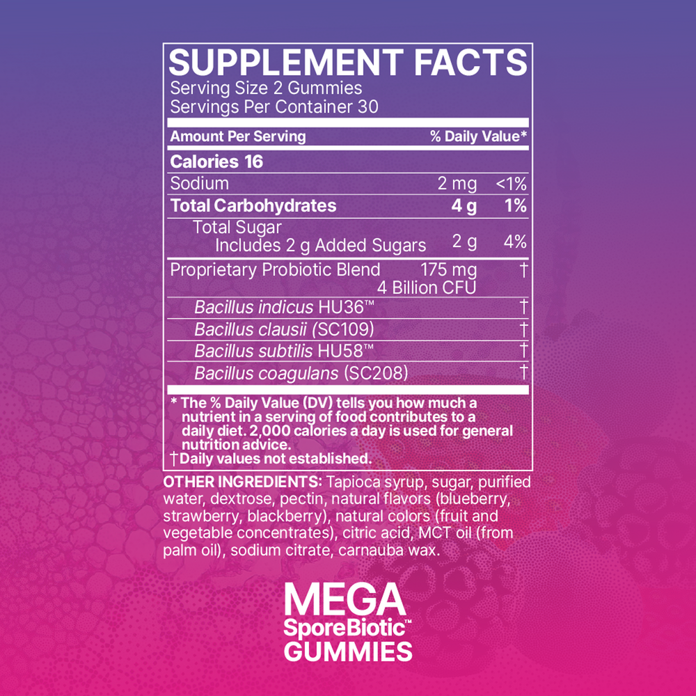 MegaSporeBiotic™ Gummies – Spore-Based Probiotic Support