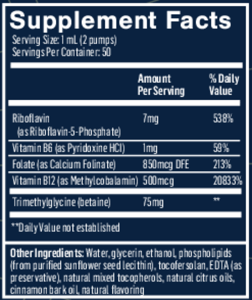 Methyl Charge+® – 1.7 FL OZ Advanced Methylation Support